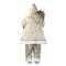 Glitzhome® 35.5" Faux Fur Elegant Christmas Santa Figurine